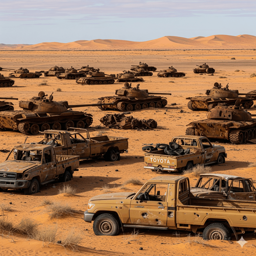 قصة حرب التويوتا بين ليبيا وتشاد